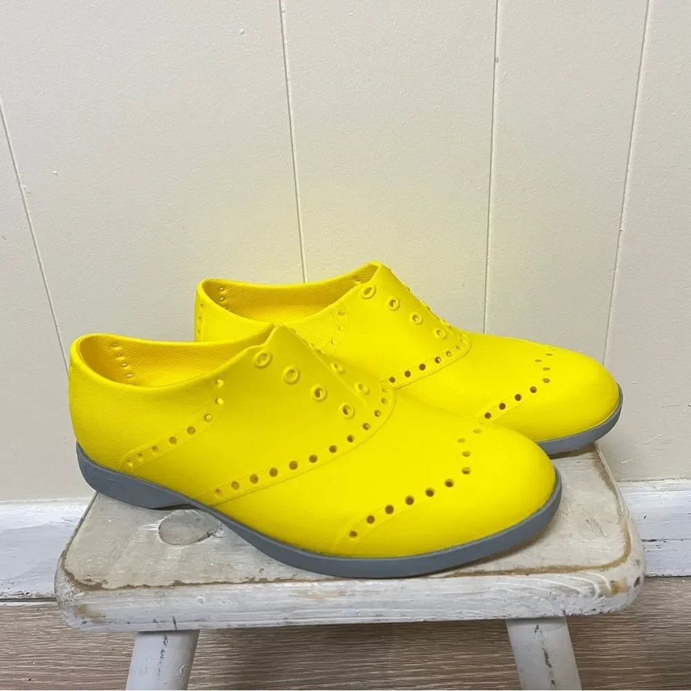 Biion Yellow Oxford Golf Shoes M-5, W-7